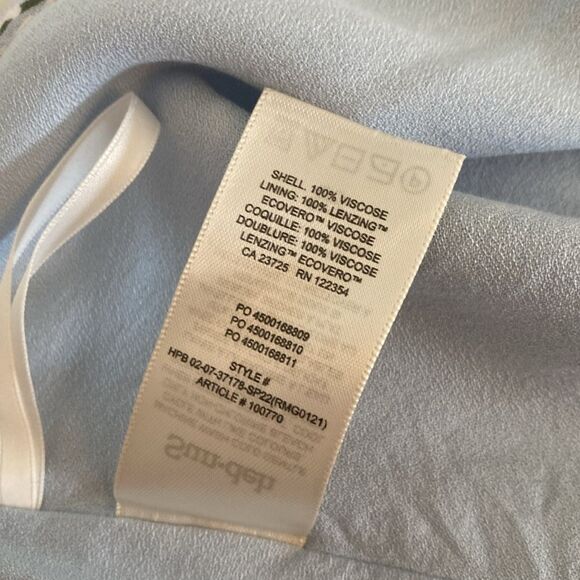 Sundeh by Sunday Best from Aritzia Mini Blue Floral Wrap Skirt Size Medium - Picture 6 of 8